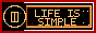 LIFE IS SIMPLE 88x31