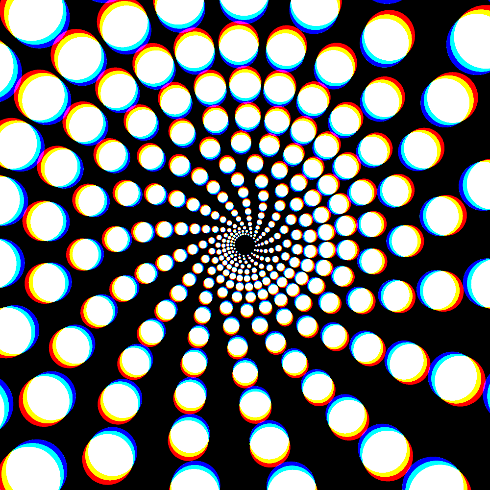 spiral op art animation
